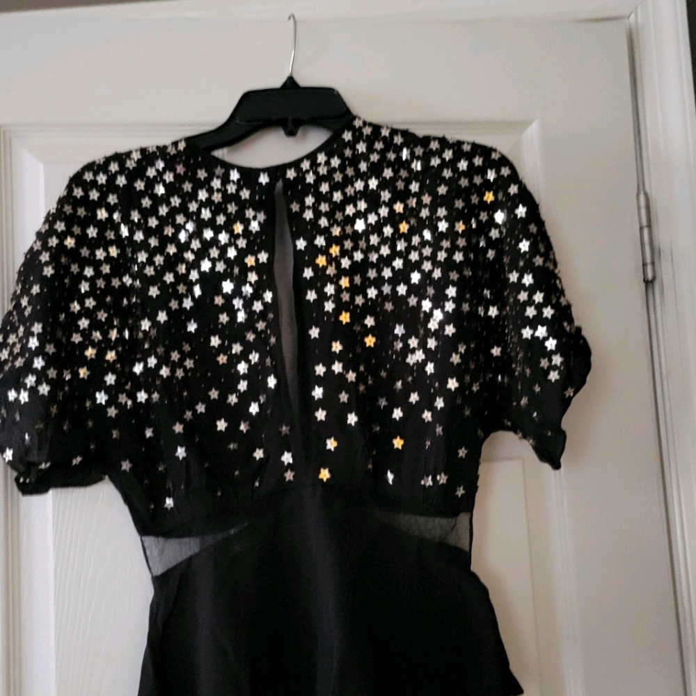 Topshop open back top